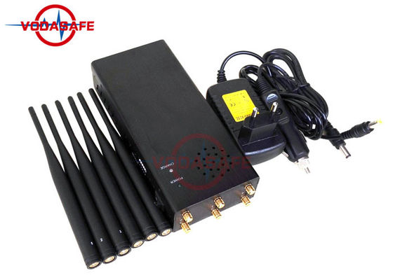 ซื้อ อุปกรณ์ Jammer แบบพกพาแบบหกทิศทางแบบใช้พลังงานสูงเครื่องป้องกันสัญญาณมือถือ 6000mAh Battery online manufacture