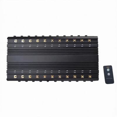 ซื้อ 80m Stationary Cell Signal Disruptor GSM 3G 4G 5G โทรศัพท์มือถือ 22 แบนด์ 46w online manufacture