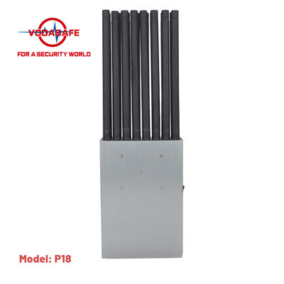 CDMA GSM 16W Aluminum Mobile Phone Blocker 18 Frequencies 25m
